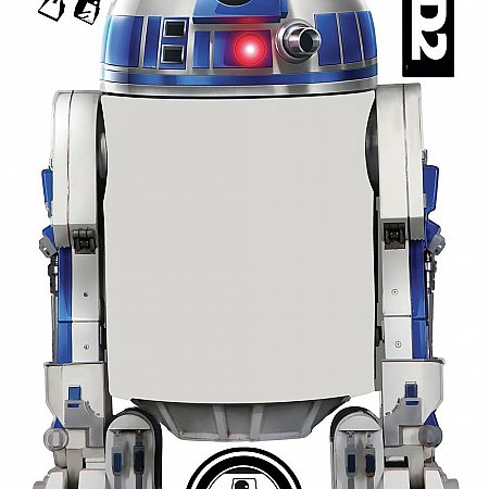 STAR WARS CLASSIC R2-D2 DRY ERASE PEEL AND STICK GIANT WALL DECALS