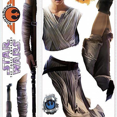 STAR WARS THE FORCE AWAKENS EP VII REY P&S GIANT WALL DECAL