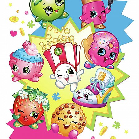 SHOPKINS BURST PEEL AND STICK GIANT WALL DECALS