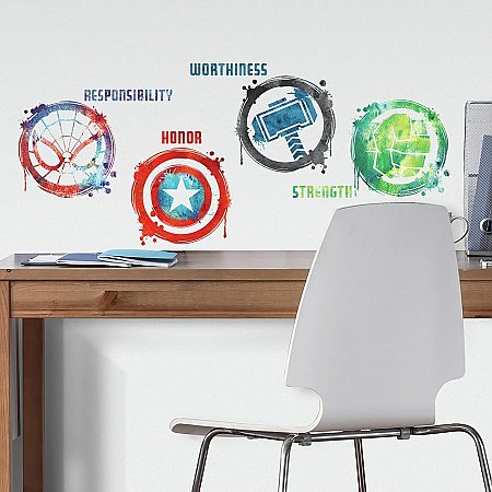 MARVEL ICONS PEEL AND STICK WALL DECALS