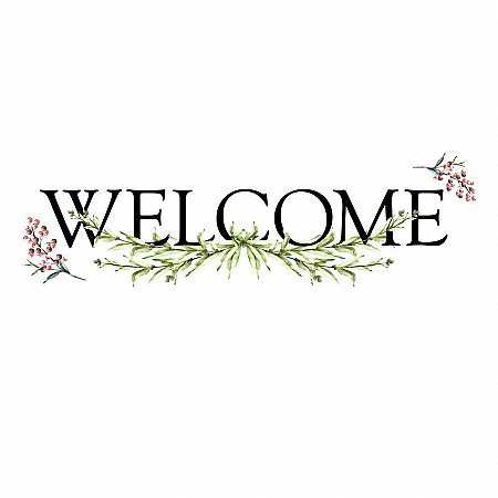 WELCOME QUOTE PEEL AND STICK WALL DECALS