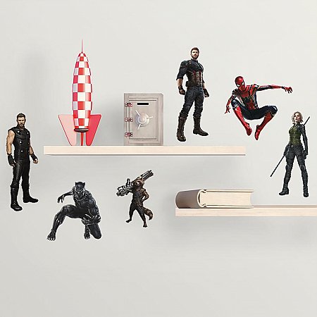 AVENGERS INFINITY WAR CHARACTERS PEEL AND STICK WALL DECALS