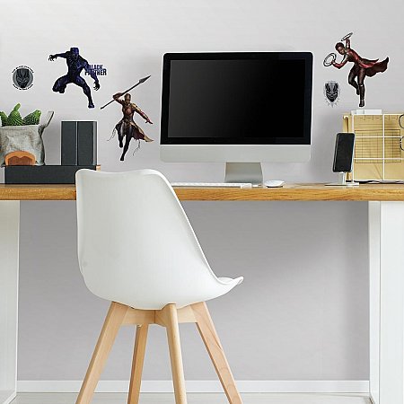BLACK PANTHER CHARACTERS  PEEL AND STICK WALL DECALS