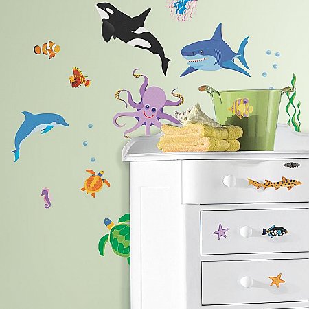 NEW SPEED LIMIT - AWESOME OCEAN PEEL & STICK WALL DECALS