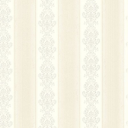 Eastport Ivory Arabelle Stripe Wallpaper