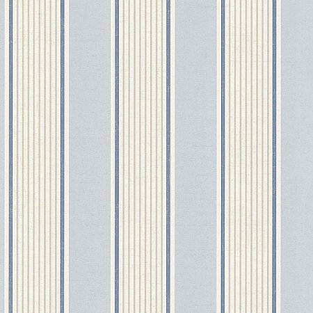 Steuben Navy Turf Stripe Wallpaper