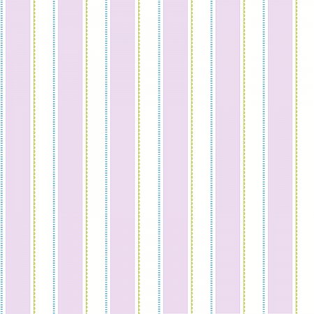 Gatsby Purple City Scape Stripe Wallpaper