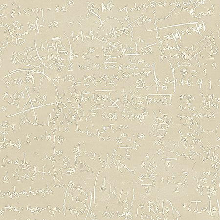 Chalkboard Beige Equation Wallpaper