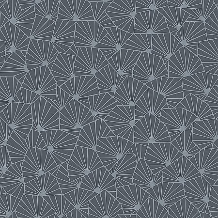 Blomma Charcoal Geometric Wallpaper