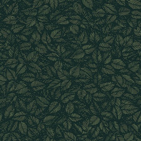 Amorina Green Leaf Wallpaper