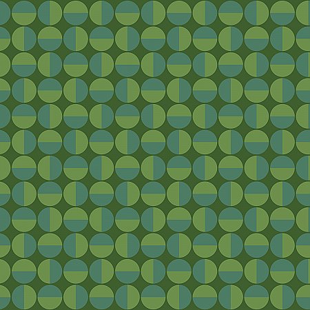 Vertigo Green Geometric Wallpaper
