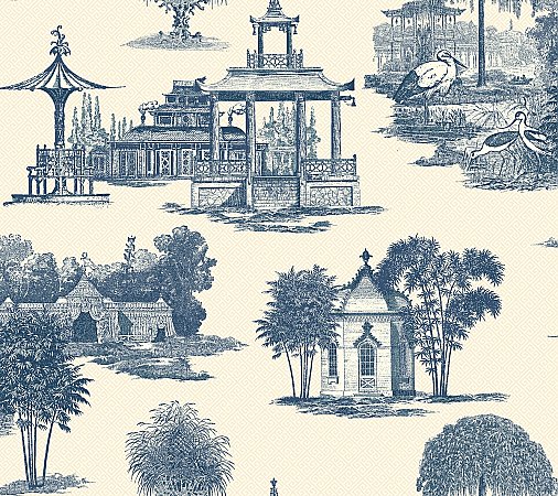 Ashford Toiles Mandarin Wallpaper