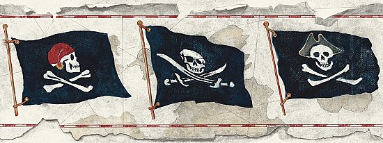 Pirate Flag Border