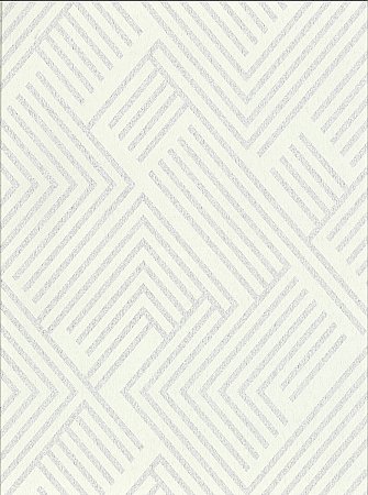 Perplexing Wallpaper - White/Silver