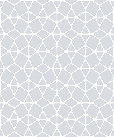 Facet Wallpaper - White/Silver