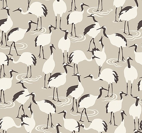 Winter Cranes Wallpaper