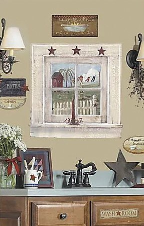 Outhouse Window Mural FK3994M