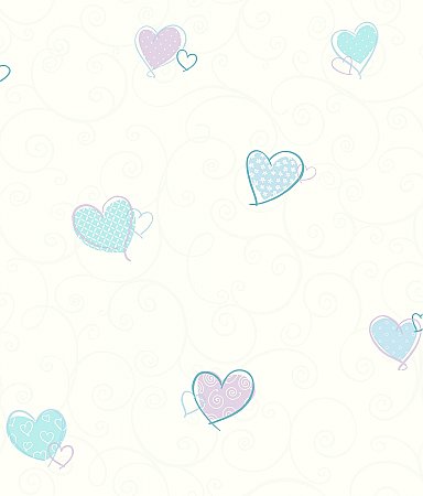 Colorful Hearts Removable Wallpaper