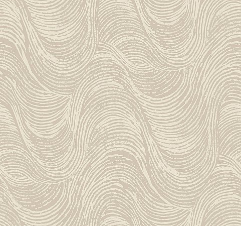 Great Wave Wallpaper - Pewter