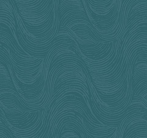 Great Wave Wallpaper - Teal