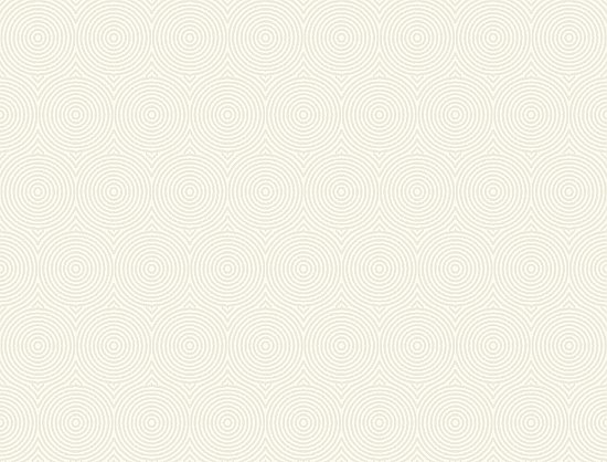 Concentric Wallpaper - White W/Iridescent