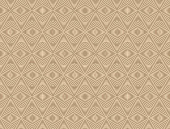Concentric Wallpaper - Gold W/Iridescent