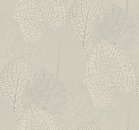 Seasons Wallpaper - Taupe W/Iridescent