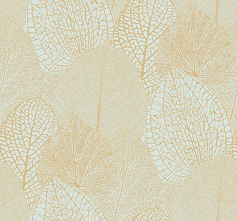 Seasons Wallpaper - Gold/Blue