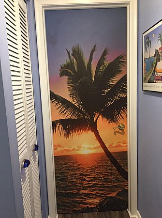 Palm Beach Sunset Door Mural