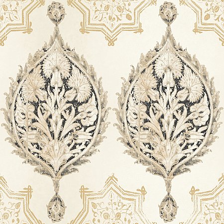 Henna Palm Ogee Wallpaper