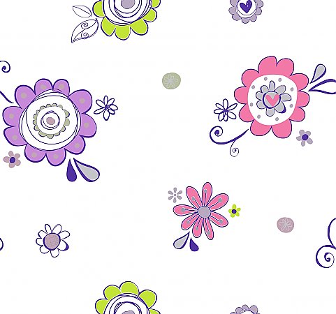 Doodlerific Floral S Wallpaper