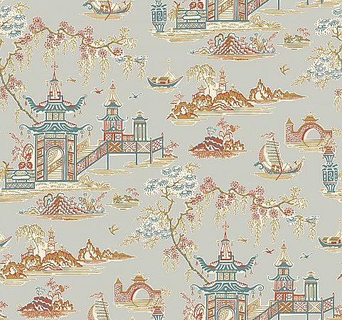 Peaceful Temple Removable Wallpaper