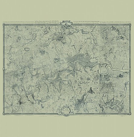 John Rocque's London Map Mural