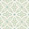 Off Beat Ethnic Turquoise Geometric Floral Wallpaper