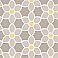 Blossom Grey Geometric Floral Wallpaper