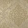Ambrosia Brass Glitter Damask Wallpaper