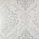 Ambrosia Silver Glitter Damask Wallpaper