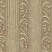Farnworth Brass Scroll Stripe Wallpaper