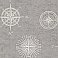 Navigate Grey Vintage Compass Wallpaper