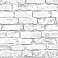Brickwork Light Grey Exposed Brick Wallpaper