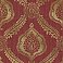 Zoraya Burgundy Damask Wallpaper