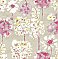 Marilla Pink Watercolor Floral Wallpaper