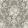 Winsome Grey Floral Damask Wallpaper