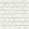 Chugach White Whitewashed Brick Wallpaper