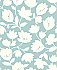 Astrid Turquoise Floral Wallpaper