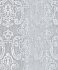 Ariana Silver Striped Damask Wallpaper