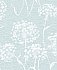 Garvey Light Blue Dandelion Wallpaper
