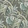 Verdant Dark Grey Botanical Wallpaper