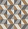 Cerium Copper Concrete Geometric Wallpaper