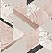 Elvira Pink Marble Geometric Wallpaper